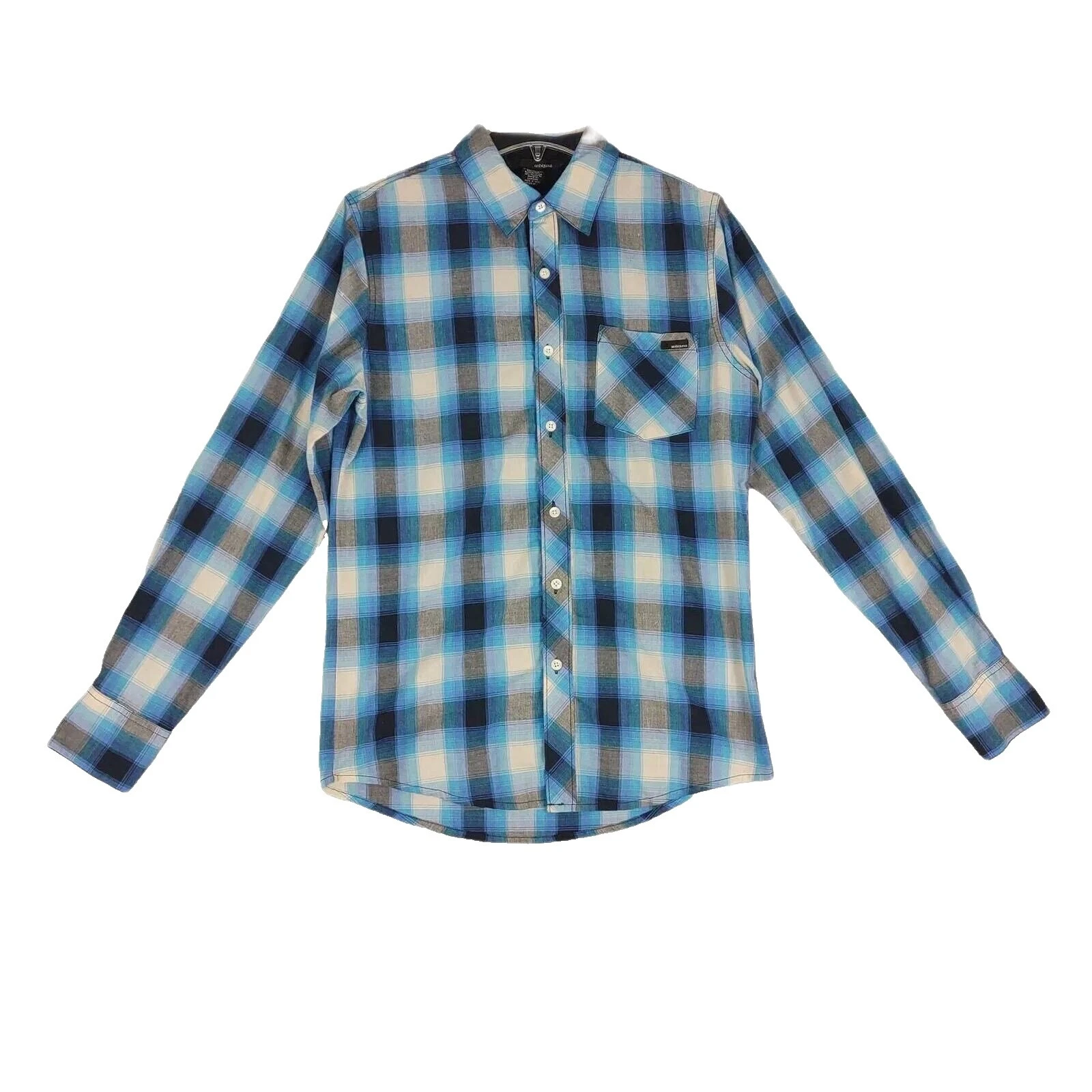 Ambiguous Regular Size Casual Button-Down Shirts for Men