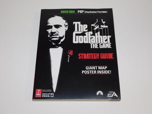 The Godfather Official Game Strategy Guide 2006 Trade PB Giant Map Flowchart NEW