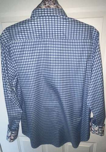 Robert Graham Men’s Classic Fit Dress Egyptian Cotton Shirt Small S “CONLAN” NWT - Picture 6 of 8