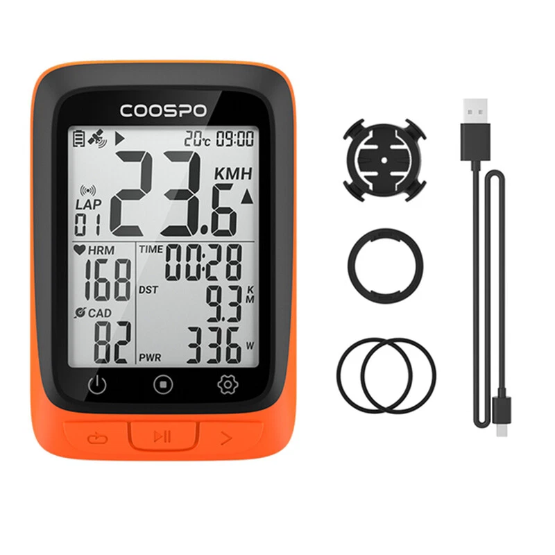 Coospo BC107 Bike Computer GPS Wireless Bike Odometer Speedometer Bluetooth ANT+ - Image 2 of 4