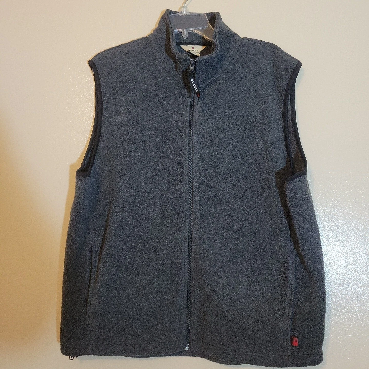 Woolrich Mens Fleece Full Zip Vest Large Sleeveless Gray Jacket
Opens in a new window or tab