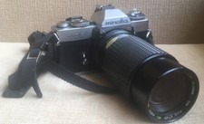 Minolta XD-5 SLR 35mm Film Camera  Five Star MC Macro Lens 1:45 75-200mm Japan