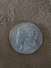 1887 Morgan Silver Dollar About Uncirculated 50 Light toning