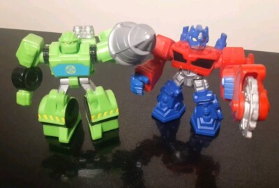 Rescue Bots Playskool Academy Transformers 2 x Action Figuren Fahrzeug Konvolut 5''