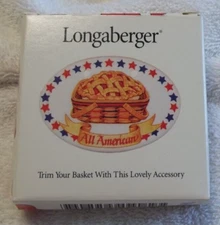 1998 Longaberger Baskets All American Tie-On UnUsed Original  Box Made in USA