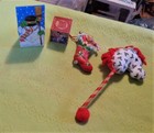 VINTAGE 1970'S / 80'S ~ 2 CHRISTMAS ORNAMENTS 2 DECORATIONS NEW — photo 3