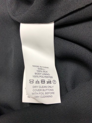 NWT Kate Spade Black 100% Silk Shift Dress Sheer Sleeves size 6 retails $368 92K - Picture 9 of 9
