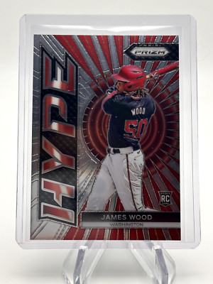 JAMES WOOD 2024 PANINI PRIZM HYPE INSERT NATIONALS ROOKIE RC