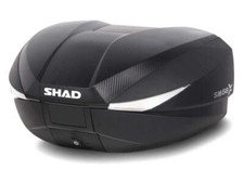 SHAD SH58 Motorcycle Expandable Top Box Carbon 58L Waterproof Luggage D0B58206