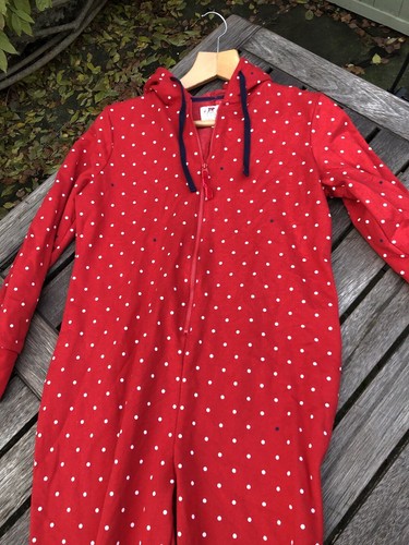 Joules Damen All In One Schlafanzug Loungewear mit Kapuze Größe Uk12