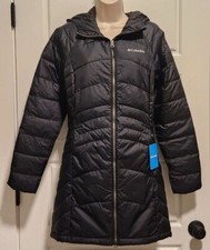 NWT Columbia Karis Gale Long Hooded Jacket Black