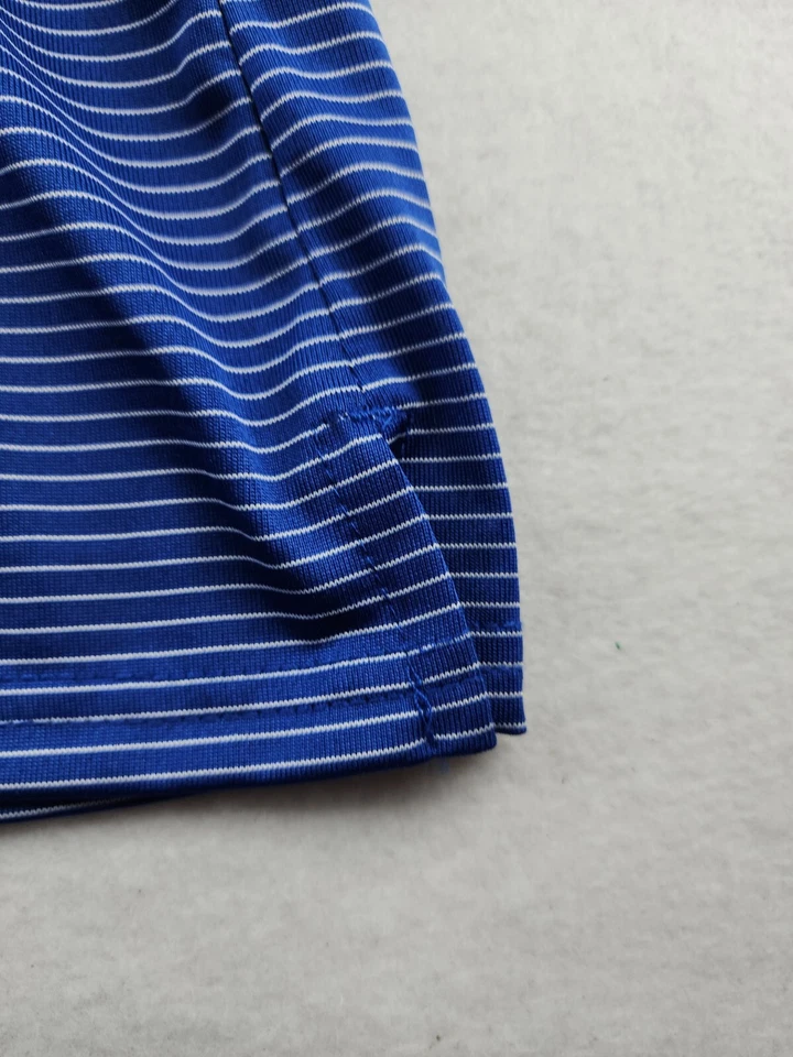 Polo Star Companies Golf Invitational Logo Mujer XL Azul Rayas Poliéster Foto 4 de 4