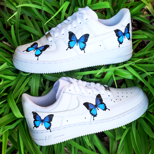 nike air force 1 blue butterfly