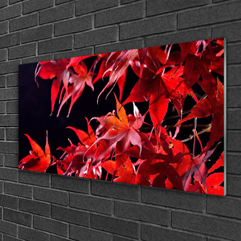 Tableau sur Plexiglas décoration murale nature grand format 100x50 floral et vert