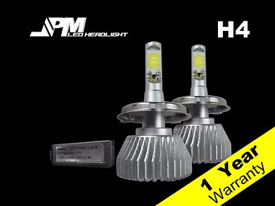 H4 LED Low Beam Light Bulb 6500K White High Power for Mitsubishi 98-06 Montero