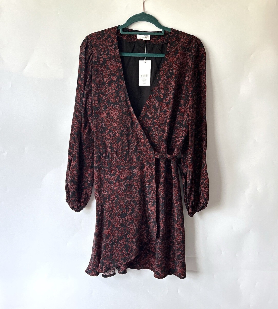 Kookai Size 12 Wrap Mini V Neck Dress Burgundy Summer Occasion | eBay UK Kookai Size 12 Wrap Mini V Neck Dress Burgundy Summer Occasion | eBay UK
