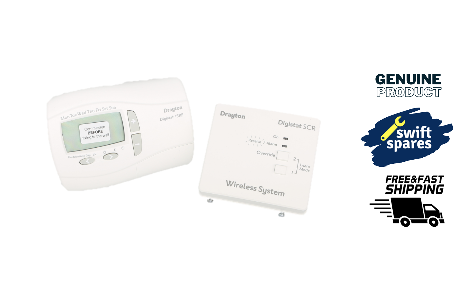 DRAYTON DIGISTAT + 3 RF701 5-2 DAY OR 7 DAY PROGRAMMABLE ROOM THERMOSTAT -  NEW | eBay
