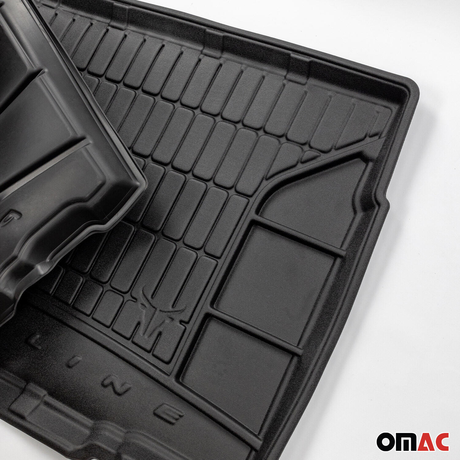 OMAC Premium Rear Cargo Trunk Mat Liner Black for Volvo XC90 7 Seat