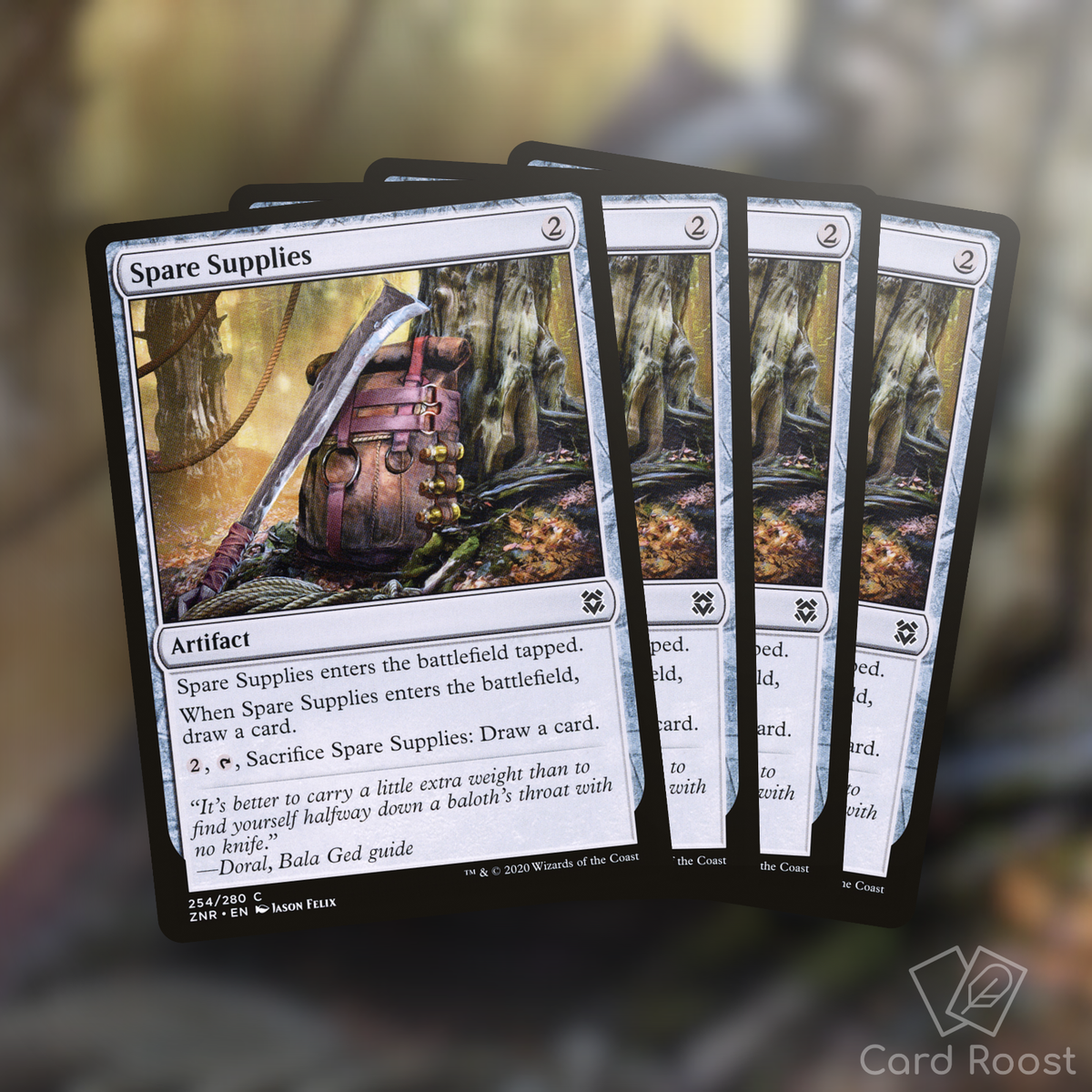 MTG x4 Spare Supplies 254/280 Zendikar Rising ZNR Playset