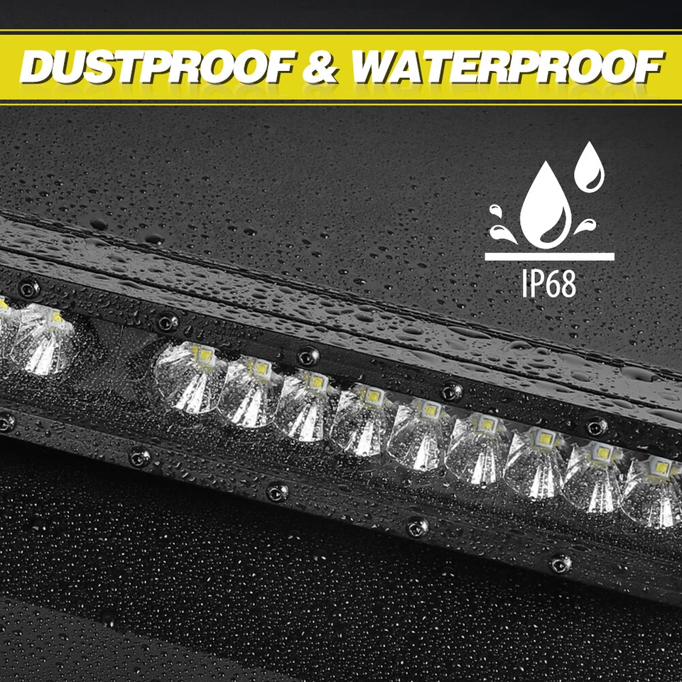 Barra de luz de trabajo LED súper delgada de 30 pulgadas lámpara de conducción todoterreno de punto de inundación de una fila Foto 3 de 4