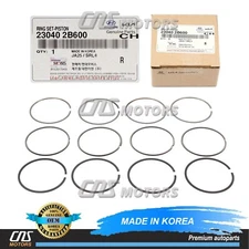 ⭐GENUINE⭐ Engine Piston Rings Set STANDARD for 12-19 Accent Veloster 230402B600
