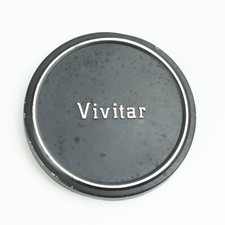 Vivitar - 61mm - Black/Silver Metal Push-On - Front Lens Cap