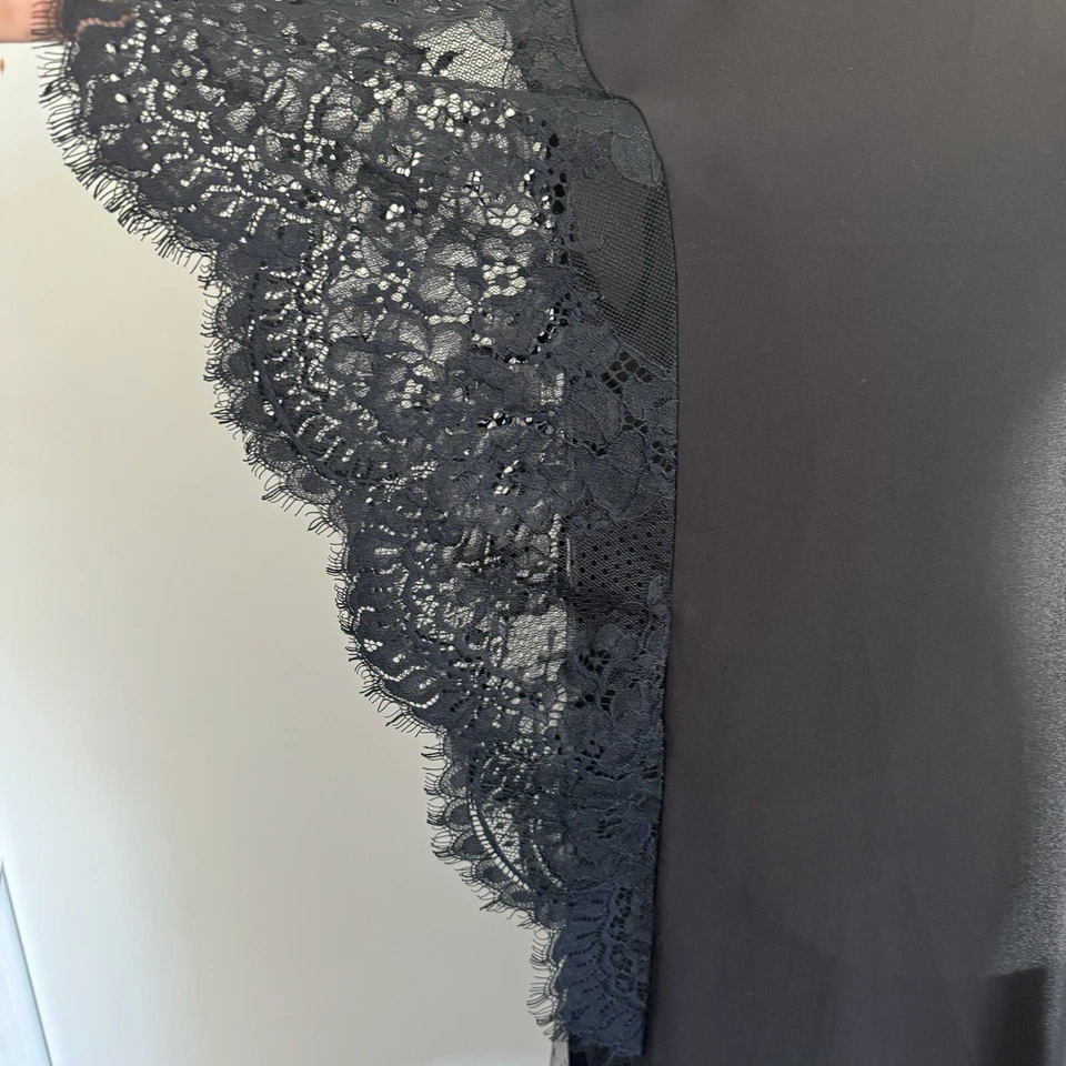 OYSHO Kimono/Bata Negro Marca Europea Talla S Se Ajusta a S/M Foto 4 de 4