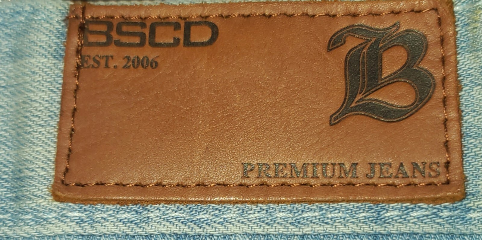 Basic Code Mens Classic Straight Jeans Blue 5 Poc… - image 3