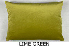 Premium Plush Velvet Rectangle Cushion With Pad Insert Handmade Pillow Sofa Bed