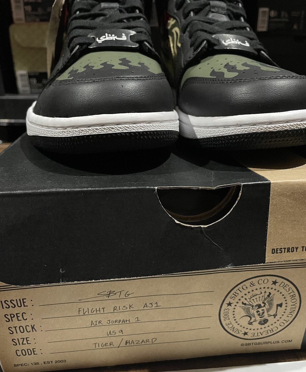 SBTG AIR JORDAN 1 MID CUSTOM 1 OF 1 SABOTAGE ROYALE FAM SBTG AIR JORDAN 1 MID CUSTOM 1 OF 1 SABOTAGE ROYALE FAM
