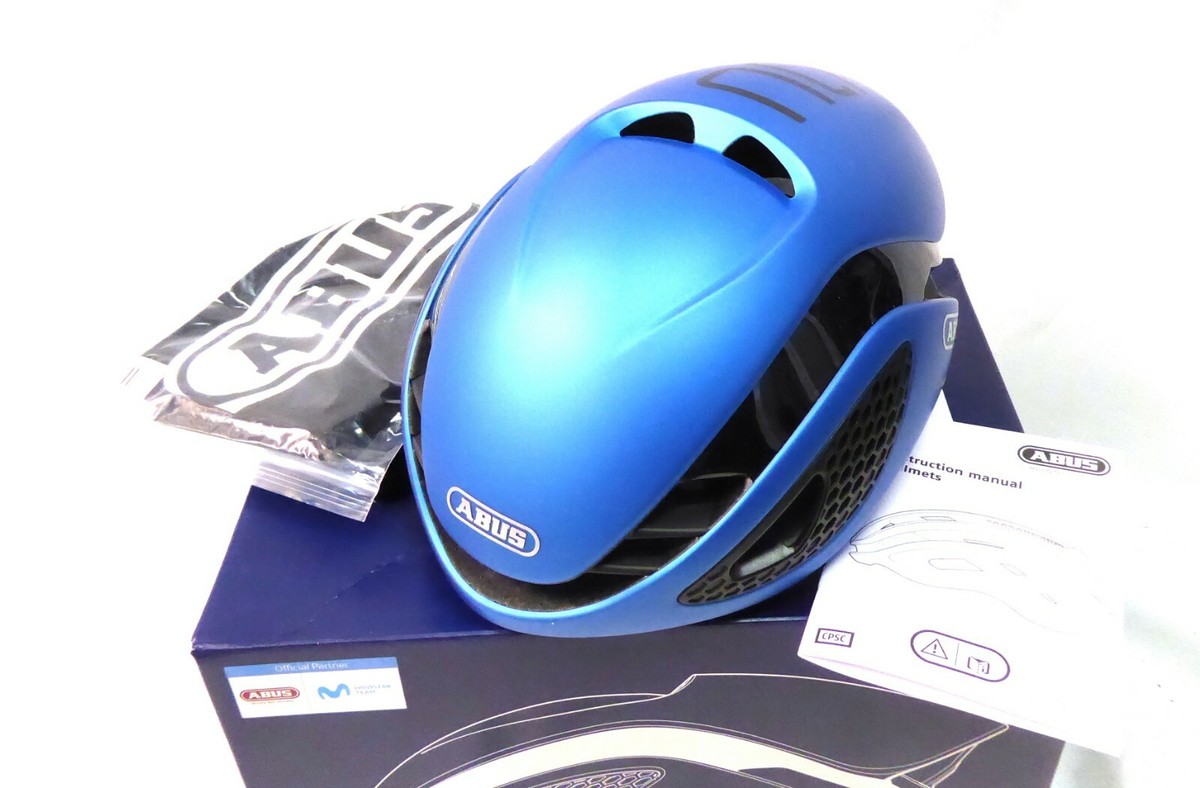 ABUS gamechanger Helm Stahlblau Groß 655043415474 | eBay
