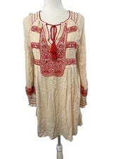 Free People Wind Willow Embroidered Boho Dress Size Small