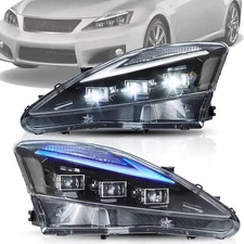 LED Headlights Projector Set For 2006-2013 Lexus IS250 IS350 ISF W/Animation
