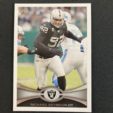 Richard Seymour 2012 Topps Card #405 NFL Oakland Raiders