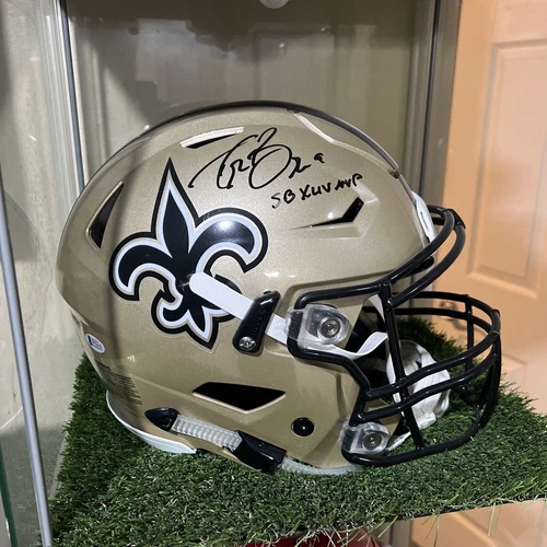 Drew Brees Signed F/S Speed Flex Helmet *SB XLIV MVP/HOF BAS