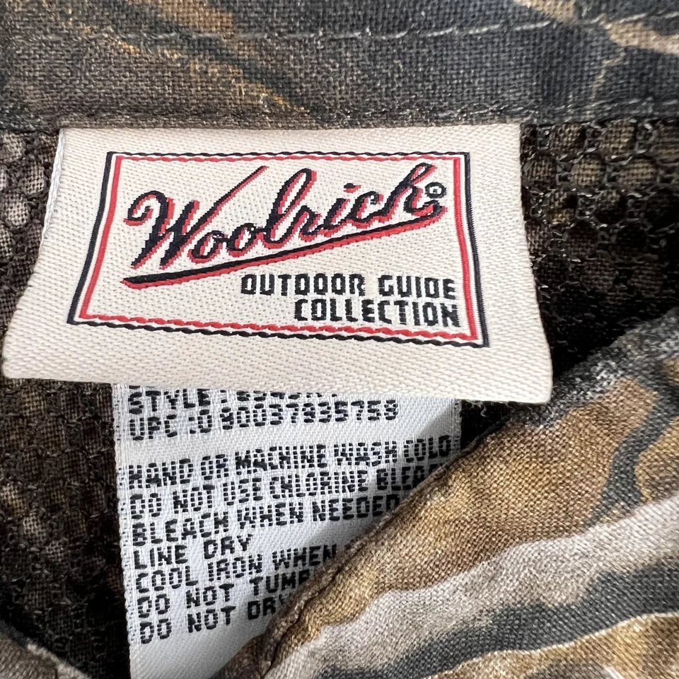 WOOLRICH Outdoor Guide Mens XL RealTree Hardwoods Camo Long-Sleeve Hunting Shirt - Image 3 of 4