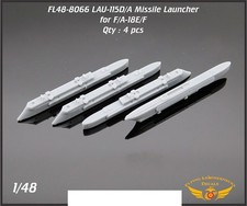 Lanzador 1/48 LAU-115D/A para carro doble LAU-127B/A (4 piezas)