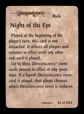 Night Of The Eye 42 Of 100 Spellfire Master Of Magic Dragon Lance TC CC