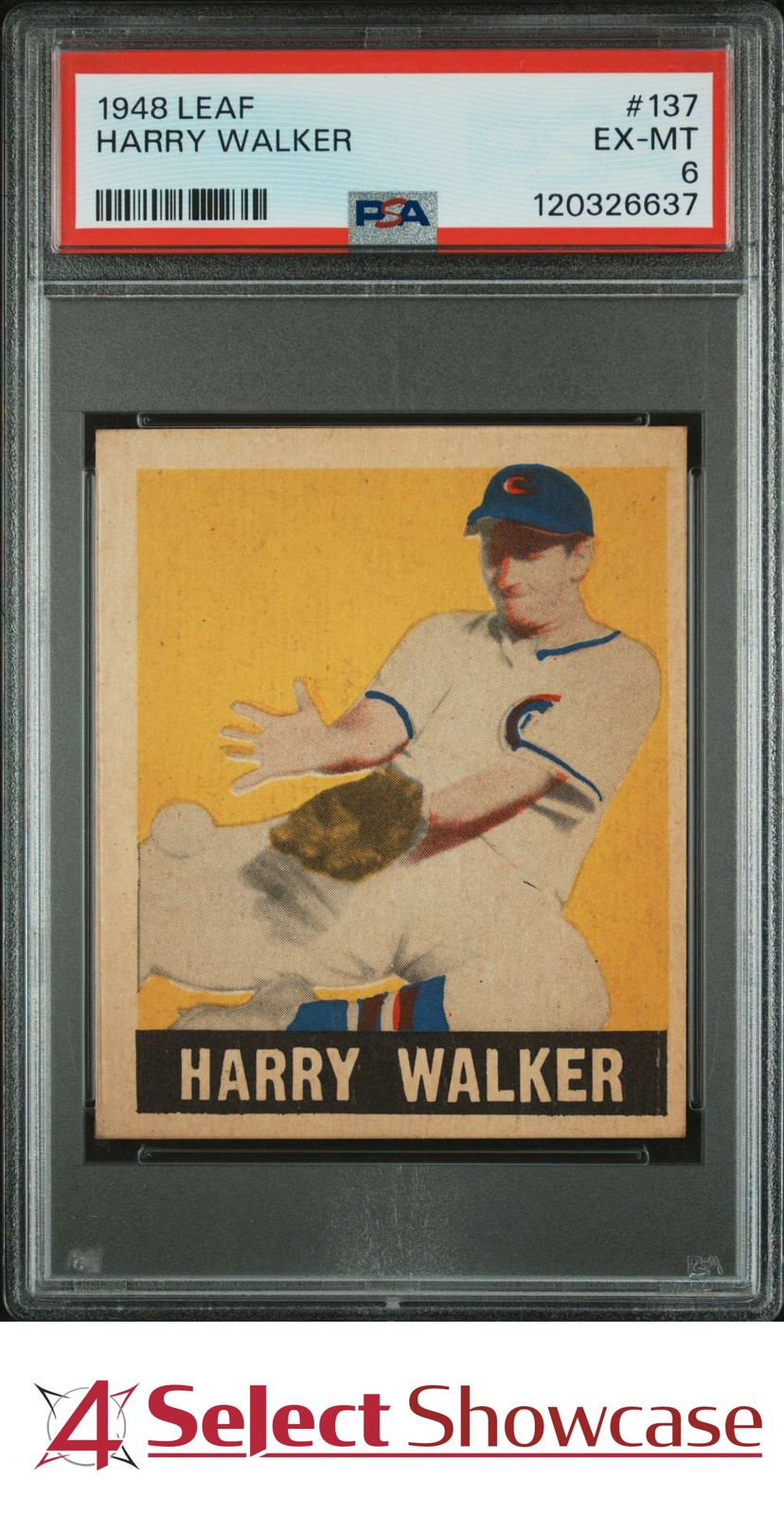 1948 LEAF #137 HARRY WALKER POP 14 PSA 6