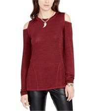 Rachel Roy Womens Cold Shoulder Knit Blouse