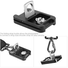 QR-60 Quick Release Plate 1/4" Screw Mount with Strap Buckle for ArcA Swiss Ball