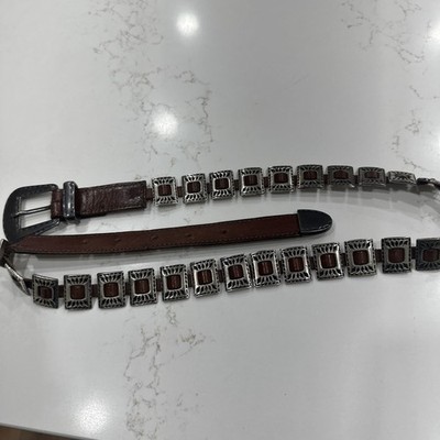 Genuine Leather And Solid Brass Woman s Belt 3804M- See Pics For Length- India