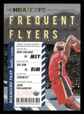 2020-21 Hoops Frequent Flyers Winter #4 Zion Williamson