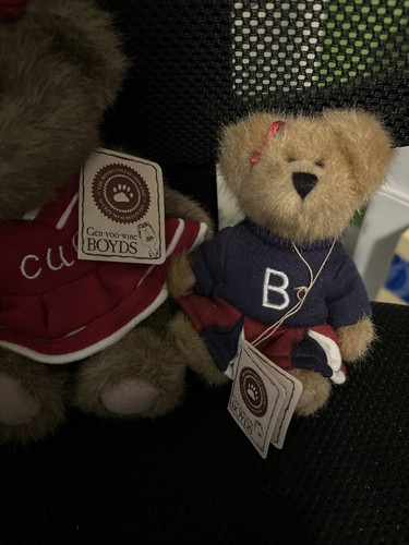2 Boyds Bears Trish Boombah Cubs Cheerleader Plush 9” With Megaphone Stuffed Toy - Picture 3 of 7