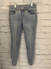 Cat  Jack SKINNY JEANS Light Blue Adj Waist EUC Girl's Size 6