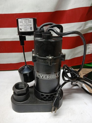 #ad Everbilt 1 2 HP Submersible Aluminum Sump Pump with Vertical Switch HDPS50W $59.99