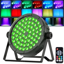 Rechargeable Par Light 180W RGB Battery Powered Wireless 60LED DJ Uplight Remote
