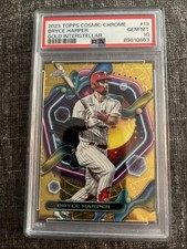 2023 Topps Cosmic Bryce Harper Gold Interstellar/50 PSA 10