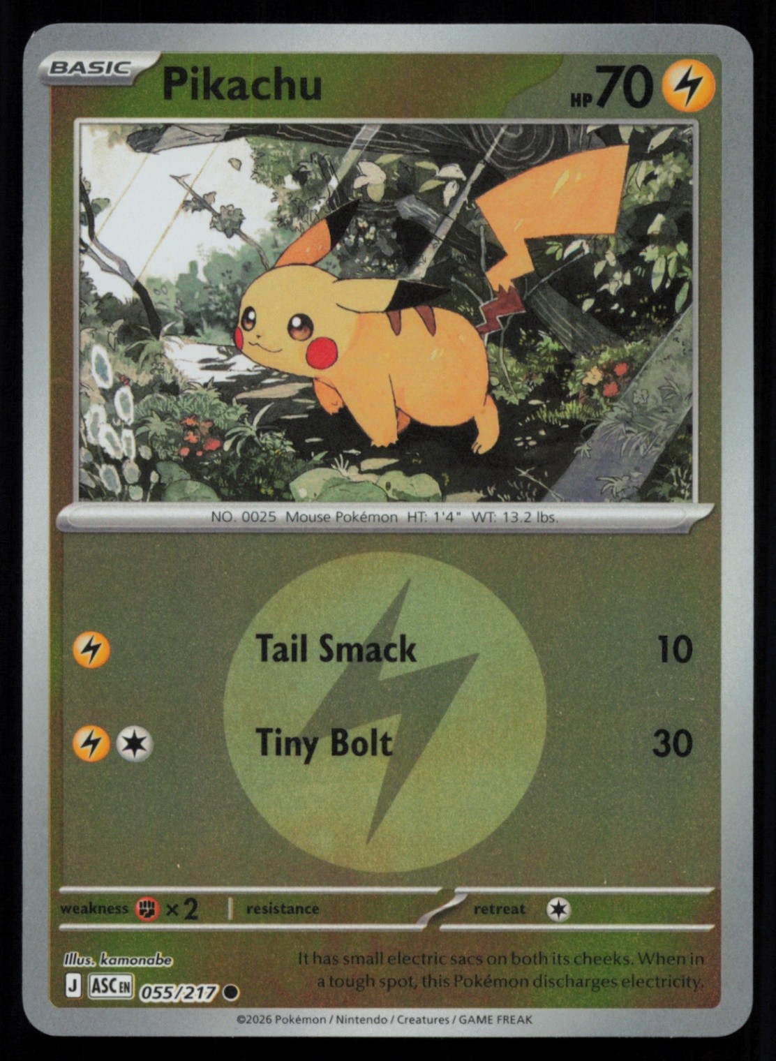 Pikachu (Friend Ball) Common ME: Ascended Heroes 055/217 NM