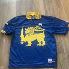SRI LANKA TEAM 1999 WORL CUP vintage CRICKET SHIRT JERSEY ASICS ORIGINAL SIZE XL